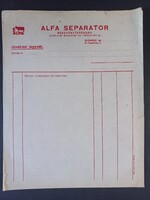 Alfa Separator Részvénytársaság Jóváírási jegyzék - kitöltetlen
