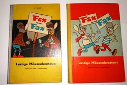 1965.az IKONIKUS Jürgen Kieser NÉMET -NDK GDR DDR -FIX UND FAX 1.-3 - Vidám egérkalandok képregények