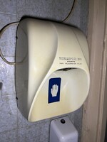 Retró Thermoflux 1200 automata kézszárító – Ipari Műszergyár Iklad (Kádár-korszak)