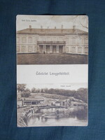 Képeslap,Lengyeltóti,Zichy kastély,Kéktó csónakház részlet,Falusi Dezső felvétel kiadása Bp.,1928-