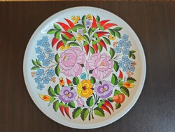Eredeti kézzel festett Kalocsai porcelán fali tányér A202