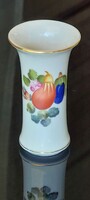 Herendi kézzel festett porcelán miniváza – Fruits & Flowers (BFR) dekor, 8 cm