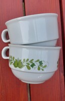 2db kiöntő csésze ,alföldi porcelan