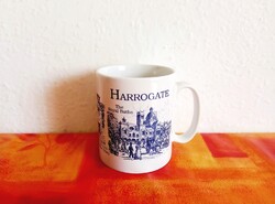 Angol kerámia bögre Harrogate nevezetességeivel