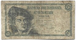 5 peseta 1948 Spanyolország 2.
