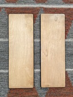 2 DB, RETRO FALI FA POLC, POLCRENDSZERHEZ FEKETE SZÍNŰ SZEGÉLLYEL, EGYÜTT CSOMAGBAN 57.2 X 19.3 CM