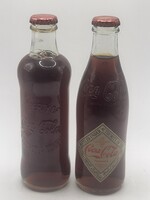 Ritka retro Coca-Cola jubileumi gyűjtői üvegek (2 db) eladó!