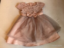 ANGOL GYEREKRUHA -  SELYEM - CSIPKE - TÜLL -  hossz - 50 cm - váll - 24 cm  - HIBÁTLAN