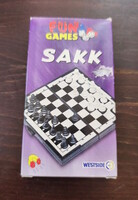 Retro „Fun Games / Westside” mágneses utazósakk eredeti dobozában (90-es évek)