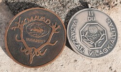 1971 Vadászati Világkiállítás Díjérem + MAVAD jubileumi érem