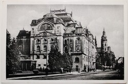 Képeslap, Kassa, Nemzeti Színház, Fried kiadás, Kassa Visszatért! 1938