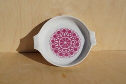 Retro Alföldi porcelán mályva színű Gabriella mintás hamutartó hamuzó hamutál