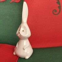 Ősz Szabó Antónia tervezte Aquincum art deco porcelán hegyes fülű pocakos nyuszi