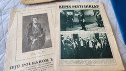 1930 IFJÚ POLGÁROK LAPJA + KÉPES PESTI HÍRLAP HORTHY MIKLÓS - EQUILIBISTA EGYENSÚLYOZÓ KERÉK ÁTVITEL