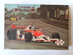 Ritka FORMA–1 PUZZLE 1981 – Gyári Tasakban, TRIÁL, McLaren Marlboro