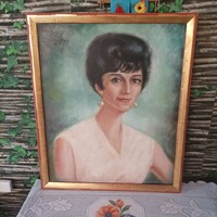 Olaj vászon női portré eladó hibátlan állapotban eladó