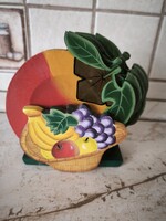 Fa, alma alakú poháralátét, pohártartó tartóval  eladó