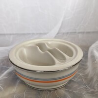 Victoria Czechoslovakia retró porcelán asztali fűszertartó és fogpiszkálótartó