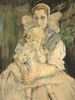 (K) Prihoda István (1891-1956) : Anya gyermekével