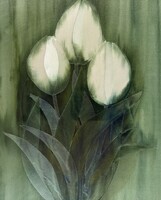 Macskássy Izolda: Tulipánok - selyem!