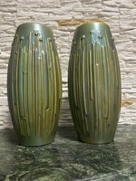 Hollóházi János Török Eozin Large Vase Pair! Perfect condition!