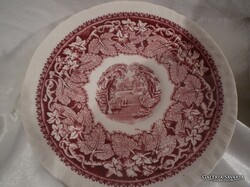TÁNYÉR -1890 - 1910 - ig GYÁRTOTT - ANGOL - MASON'S VISTA PINK - FAJANSZ -15 cm -  HIBÁTLAN