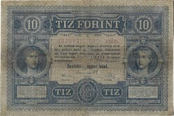 10 forint / gulden 1880 restaurált 2.