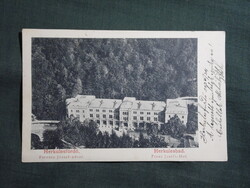 Képeslap,Románia,Baile Herculane,Herkulesfürdő,Ferenc József udvar látkép,részlet,1902-