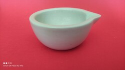 Jelzett porcelán patika mozsár vagy csőrös tál