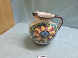 A1900 Olasz majolika kancsó 17 cm
