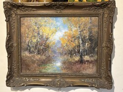Kézdi Kovács - Ősszel a víznél…45x57cm