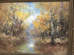 Kézdi Kovács - Ősszel a víznél…45x57cm