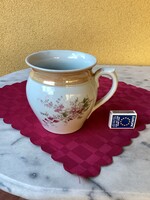 Antik nagy méretű porcelán bögre csupor 14x13 cm.