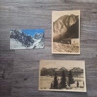 3 db Magas-Tátra/Visoky Tátry, Szlovákia képeslap az 1970-es évekből
