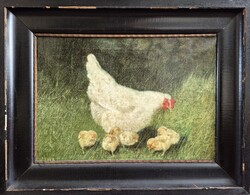 Heyer Artúr / Tyúk a csibékkel