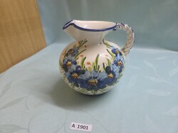 A1901 Olasz majolika kancsó 16 cm