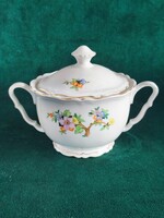 Epiag D.F. Deutschland porcelán virágmintás cukortartó (1938'-45')