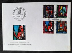 SVf949-52 / Svájc 1971 PRO PATRIA bélyegsor FDC-n