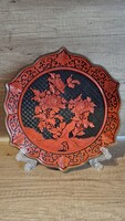 Kínai cinóber tál 30cm