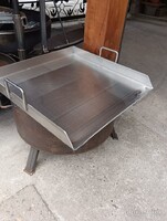 Új Ipari 4mm vastag 50cm Rozsdamentes rost lap Grill pecsesütő tárcsalap hús grillező