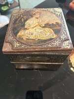 Angol édességes vintage doboz - fém, 1950-es évekből