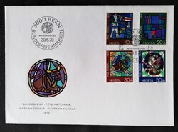 SVf925-8 / Svájc 1970 PRO PATRIA bélyegsor FDC-n