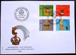 SVf1223-6 / Svájc 1982 PRO PATRIA bélyegsor FDC-n