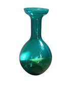 Hatalmas Empoli Olasz 1970-es Art Glass Green Váza Beautiful Condition