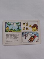 Megyei Egészségnevelési Csoport kártyanaptár 1979 - MAKK MARCI