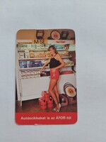 ÁFOR kártyanaptár 1984 - Autóscikkeket is az ÁFOR-tól