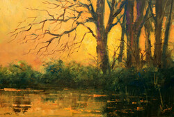 Lantos György: Ártér 40x60 cm