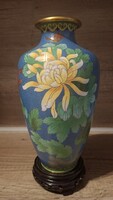 Kínai rekeszzománc váza(cloisonne) 30cm