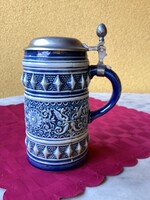 Ón fedeles kerámia söröskorsó 18 cm.