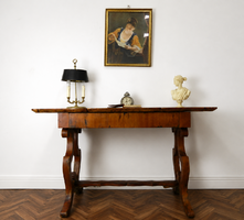 Antik biedermeier rejtett fiókos íróasztal
